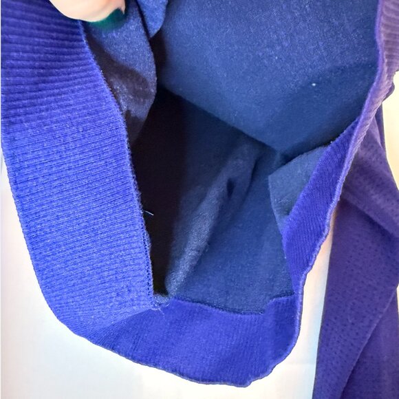 GymShark Vital Seamless Cobalt Blue Long Sleeve Size Medium - Picture 3 of 5